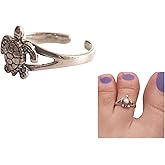 MiYa Jewelry Handmade Silver Turtle Band Adjustable Toe Ring, 925 Sterling Silver, Cute Animal Dainty Open Toe, Pinky or Knuckle Rings for Women Creations