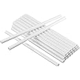 24 Pieces Plastic White Cake Dowel Rods for Tiered Cake Construction and Stacking (0.4 Inch Diameter 12 Inch Length)