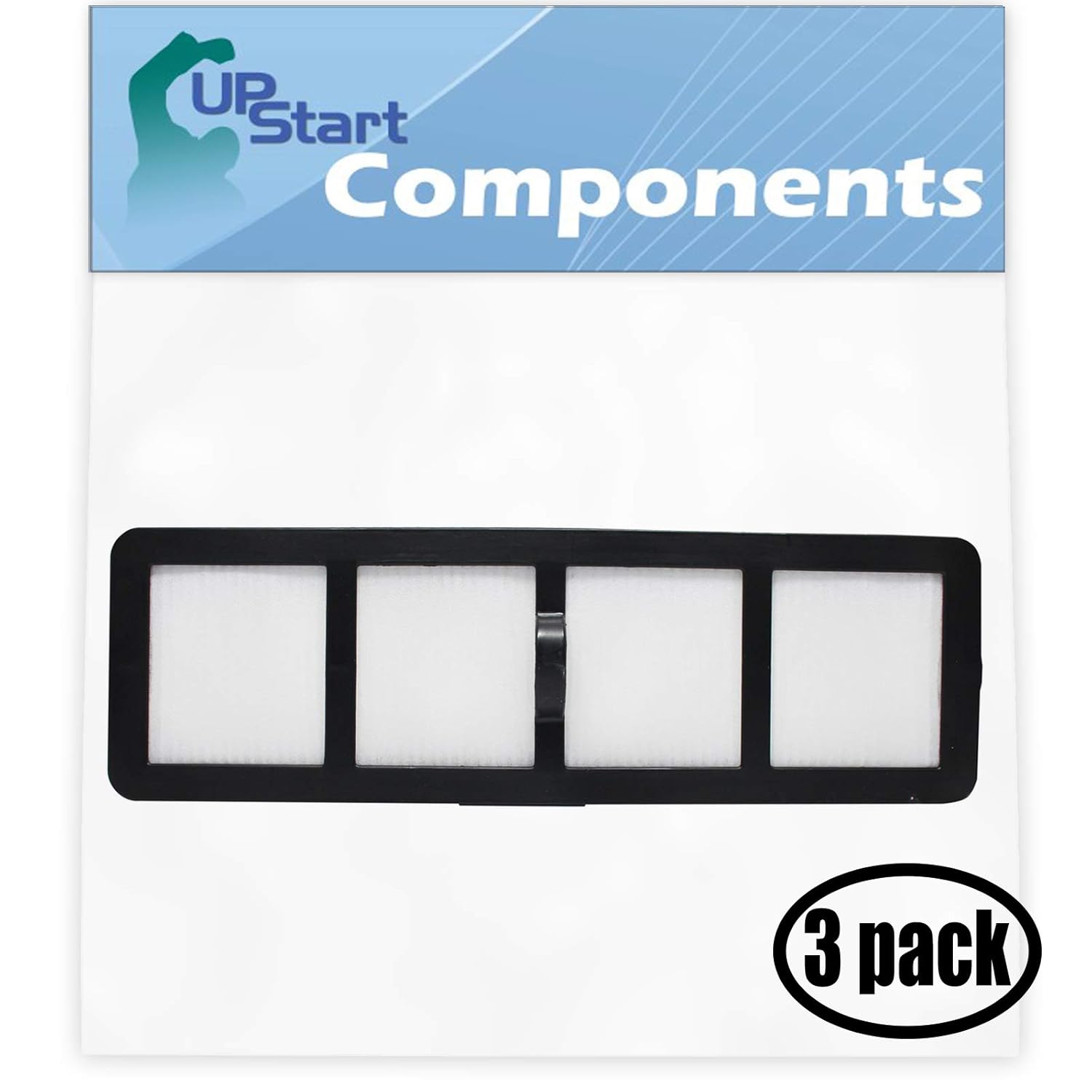 3-Pack Replacement EF-6 Filter 69963 for Eureka - Compatible with Eureka Airspeed, Eureka AirSpeed AS1000A, Eureka AS1000A, Eureka AS1000, Eureka AS1001A, Eureka AS1051A, Eureka AS1001, Eureka AirSpeed AS1001A, Eureka EF-6, Eureka AS1002A, Eureka AirSpeed AS1000