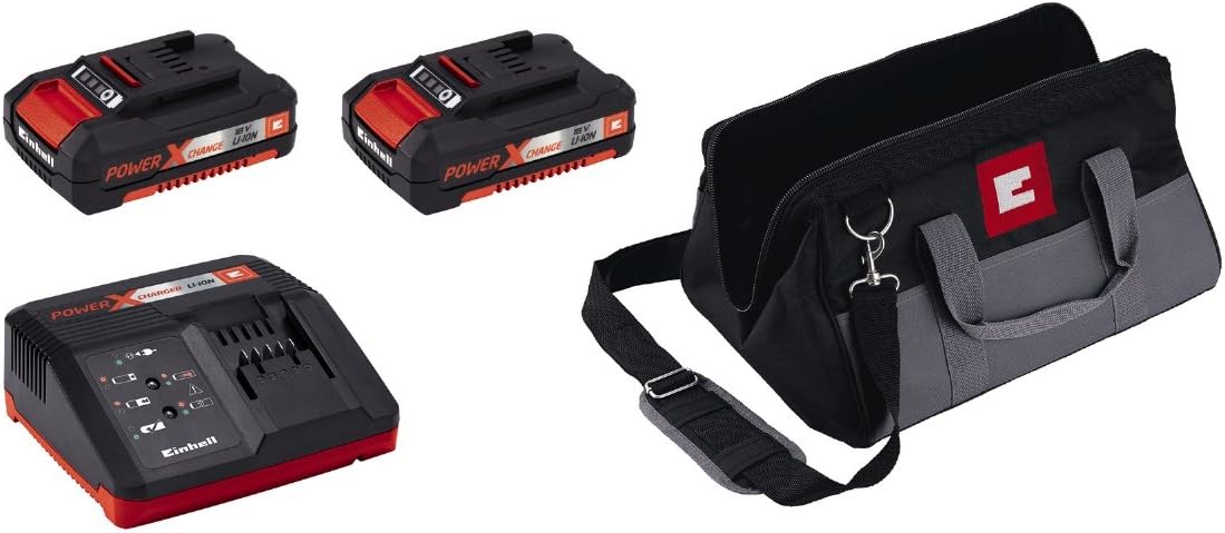 Einhell Cordless Drill and Impact Driver Set including 2 x Batteries, Charger and Storage Bag 18V Power X-Change - Image 4