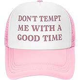 Fresh Out of Fucks Funny Trucker Hats for Women with Dirty Adult Humor - Crazy & Unhinged Inappropriate Designs