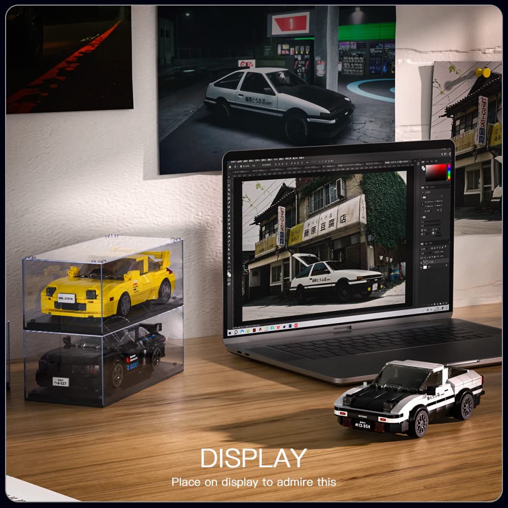 Ae86 Display Mua Mould King AE86 Initial D Toy Car Building Blocks Sets with Acrylic ...