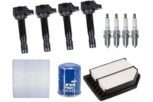 MAC AUTO PARTS Platinum Plugs Ignition Coils Oil Cabin Air Filter Replacement Parts For 2006-2011 Honda Civic 1.8