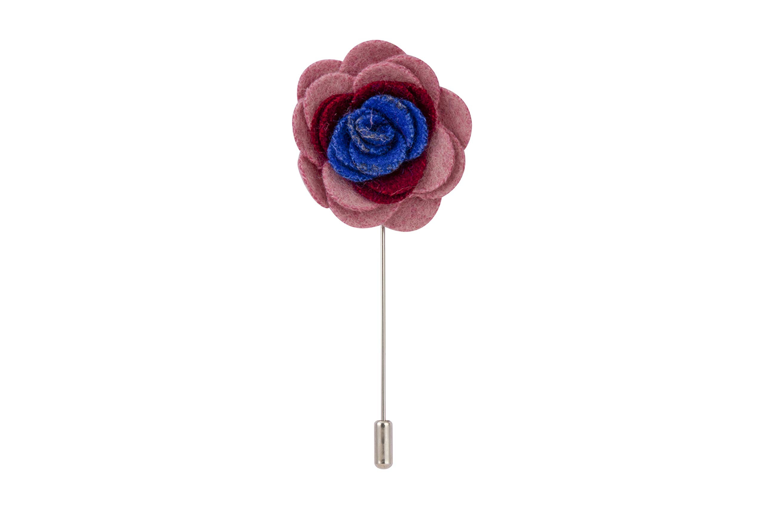 Brooch Lapel Pin for Men Men's Lapel Pin Handmade Lapel Flower Stick Boutonniere Pin with a Gift Box for Suit Wedding Groom LP-10