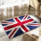 British Style Bathroom Rugs Area Rugs for Living Room Bedroom Super Soft Non Slip Door Mat Kitchen Mat 35.43x23.62 Inch