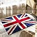 Sytian Nice Union Jack Rug Super Soft Absorbent Doormat Floormat Shaggy Area Rug Non Slip Bath Mat Bathroom Shower Rugs Carpet (British Style) (60x90cm)