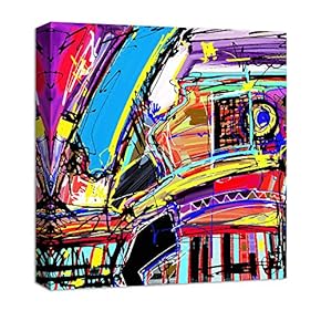 Canvas Wall Art Abstract Original Design Animals Painting Artwork for Home Prints Framed - 12x12 inches