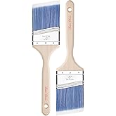 Bates- Paint Brushes, 3-Inch, 2 Pack, Angle Brushes, Treated Wood Handle, Paint Brushes for Walls, Stain Brush, Wall Paint Brushes, Furniture Paint Brushes for Painting Walls, Painting Brush