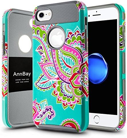 iPhone 7 Case, AnnBay 2in1 High Impact Hard Hybrid Dual Layer Shock-Absorbing Anti-Scratches Drop Protection Flexible TPU Scratch Resistant for Apple iPhone 7(2016) (Totem Gray)