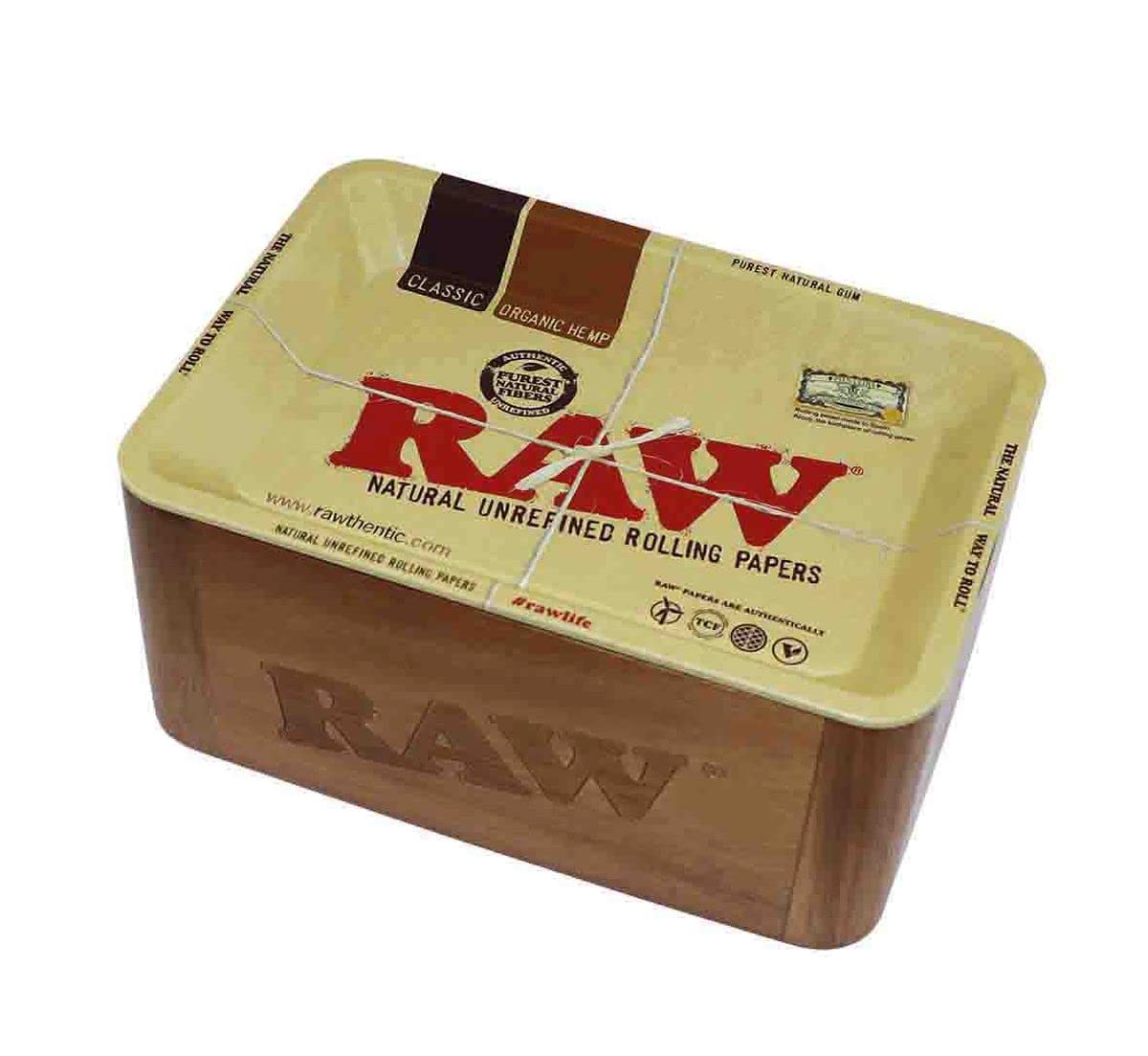 Raw Mini Cache Box with Tray Cover
