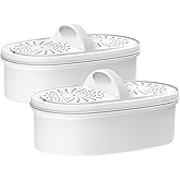 Replacement for All Waterdrop® Pitcher and Dispenser Filtration System, Fits Waterdrop® WD-PF-01A Plus, Reduces Lead, PFOA/PFOS, Chlorine, Last Up to 3 Months or 200 Gallons (Pack of 2), Maxblue