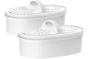 Replacement for All Waterdrop® Pitcher and Dispenser Filtration System, Fits Waterdrop® WD-PF-01A Plus, Reduces PFOA/PFOS, Chlorine, Last Up to 3 Months or 200 Gallons (Pack of 2), Maxblue