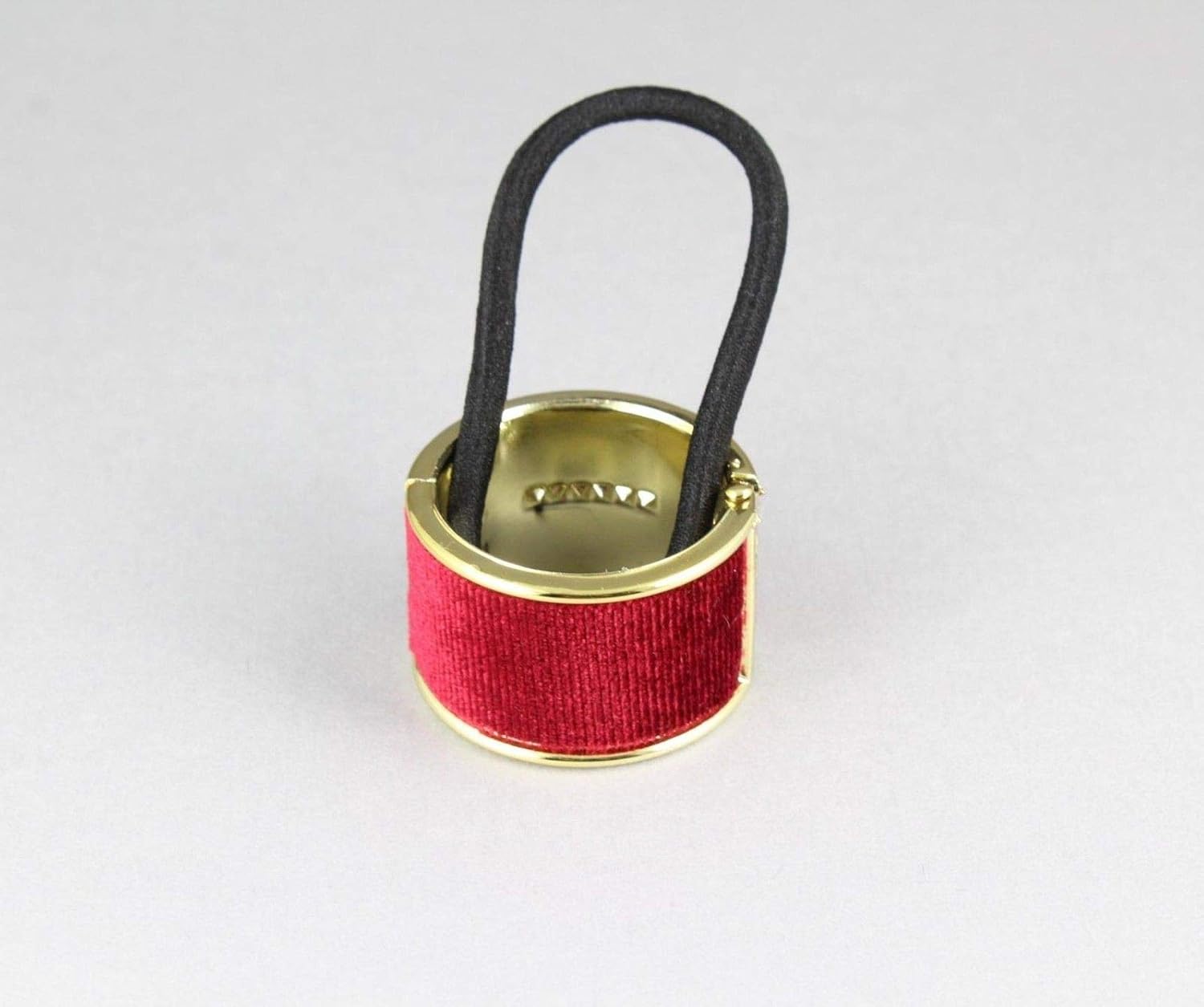 Amazon Com Burgundy Velvet Ponytail Holder Cuff Hinged Velour