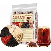 Kidney Tea Formula Ginseng Six Treasure Tea,Natural Chinese Herbal Kidney Cleanse Detox Teabag for Men and Women,(1 Pack/25 Bags)