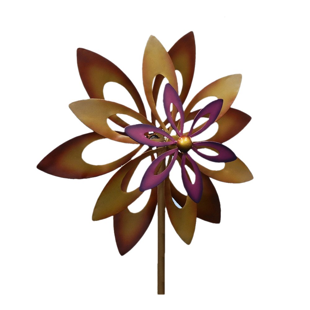 Home Locomotion 10016772 Koehler Home Decor Dancing Sunflower Windmill Garden Spinner, Multicolor