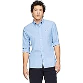 TOMMY HILFIGER Men's Signature Long Sleeve Casual Button Down Shirt in Regular Fit 2025 Collection