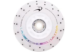 FlyingEagle LazerWheelz Ultra - Light Up Inline Skate Wheels with Battery-Free Dynamo, 88A High Rebound PU, Skate Wheels Repl