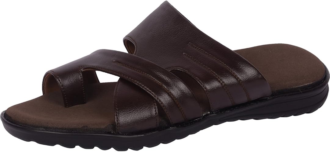 leather chappals for mens amazon