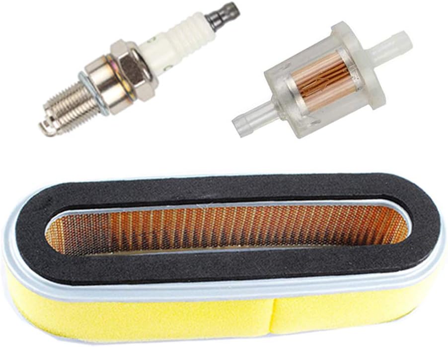 OxoxO 17210-ZE6-505 17210-ZE6-003 Air Filter Spark Plug Fuel Filter Compatible with GV150 GV200 GXV120 Engine Fit HR194 HR195 HR21 HR214 HR215 HR21 HRA21 HRA214 HRA215 HRC215 Lawn Mower(1 Set)