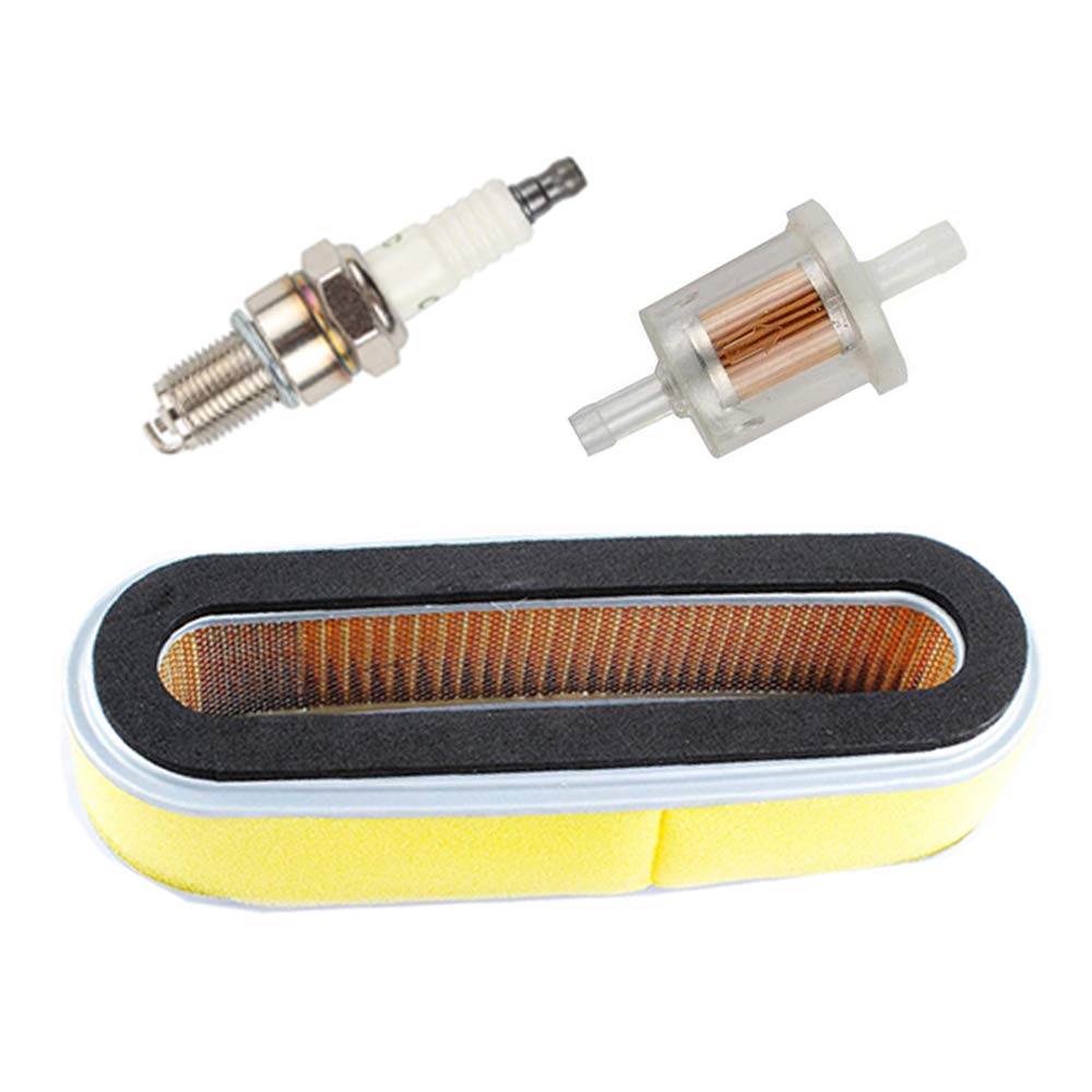 OxoxO 17210-ZE6-505 17210-ZE6-003 Air Filter Spark Plug Fuel Filter Compatible with GV150 GV200 GXV120 Engine Fit HR194 HR195 HR21 HR214 HR215 HR21 HRA21 HRA214 HRA215 HRC215 Lawn Mower(1 Set)