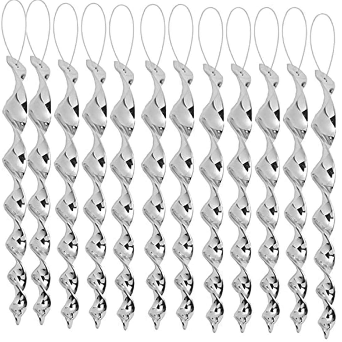 Photo 1 of JUNIQUTE Bird Wind Twisting Scare Rods Reflective Ornamental Spiral Device (12") (Set of 12)