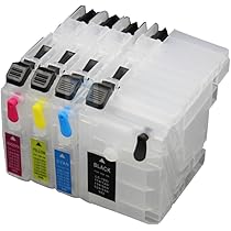 Amazon Com Uniprint 4pcs Empty Refillable Ink Cartridge For Brother Dcp J100 Dcp J105 Mfc J200 J100 J105 J200 Lc569 539 529 139 129 119 109 Office Products