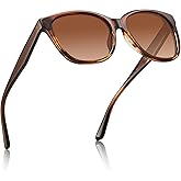CARFIA Square Polarized Sunglasses for Women UV Protection, Italian Design Retro Embossed Pattern Wire Core Driving Shades