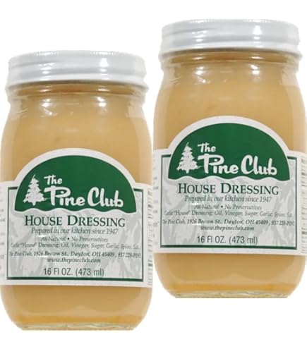 The Pine Club House Dressing, a Dayton Institution, 2-Pack 16 fl. oz. Jars : Grocery & Gourmet Food