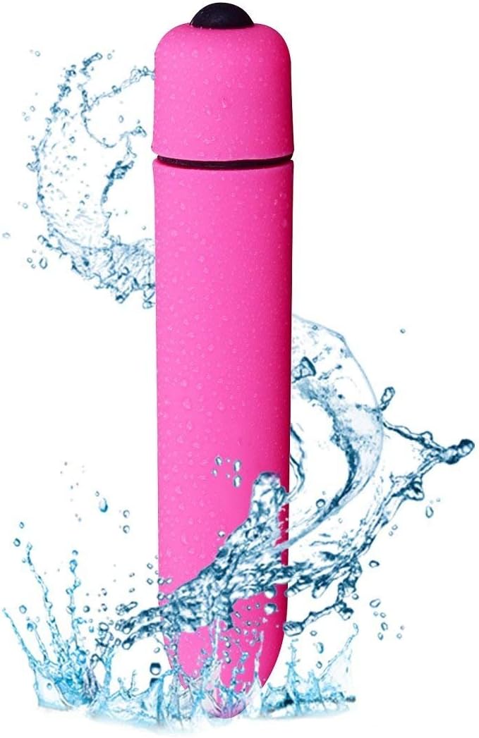 BEISHIDAR Portable Mini Bullet, Waterproof and Powerful Vibrating Mini Wand, Multi Speed - 3.7" 0.75"