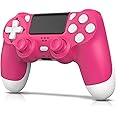 Wuthur Wireless Controller Compatible with PS4/Pro/Slim Consoles & PC Windows, Pink