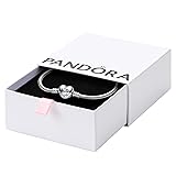 PANDORA Moments Heart Clasp Snake Chain Bracelet