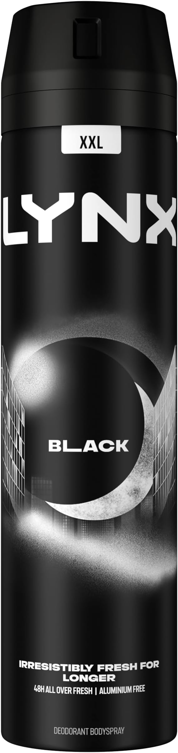 Lynx XXL Black Bodyspray 250ml 48 Hour Odour Protection Zinc Technology