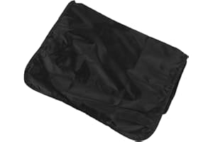 NIYANGLE Salon Chair Back Cover Black Protective Backrest Pad for Hairdressing, Barber, and Beauty Salon