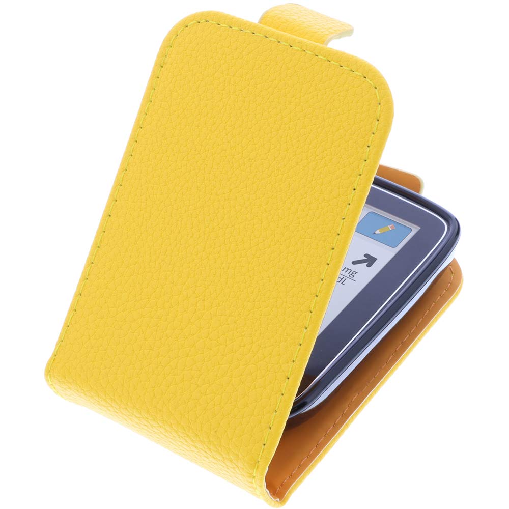 foto-kontor Case compatible with Abbott Freestyle Libre 2 Flip Style yellow protection