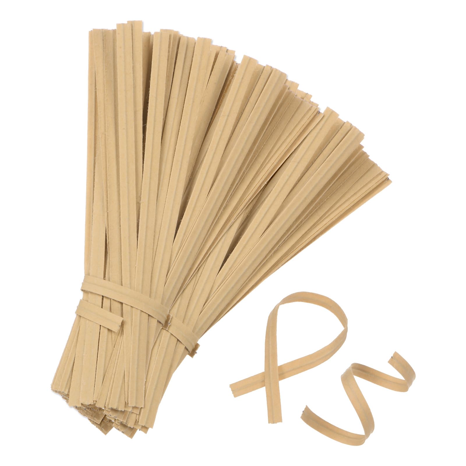 M METERXITY 2000Pack Kraft Paper Twist Ties, 4 Inch Paper Twists Tie for Christmas/Party Decor/Gift Wrapping/Cake/Pops Candy/Bakery Bags/Garden Plants, Reusable Twisty-Ties [Pure Color]