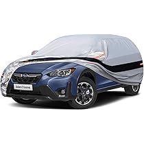 Holthly 10 Layers SUV Car Cover Custom Fit For Subaru Crosstrek (2017-2024) Waterproof All Weather For Automobiles, Outdoor Full Cover