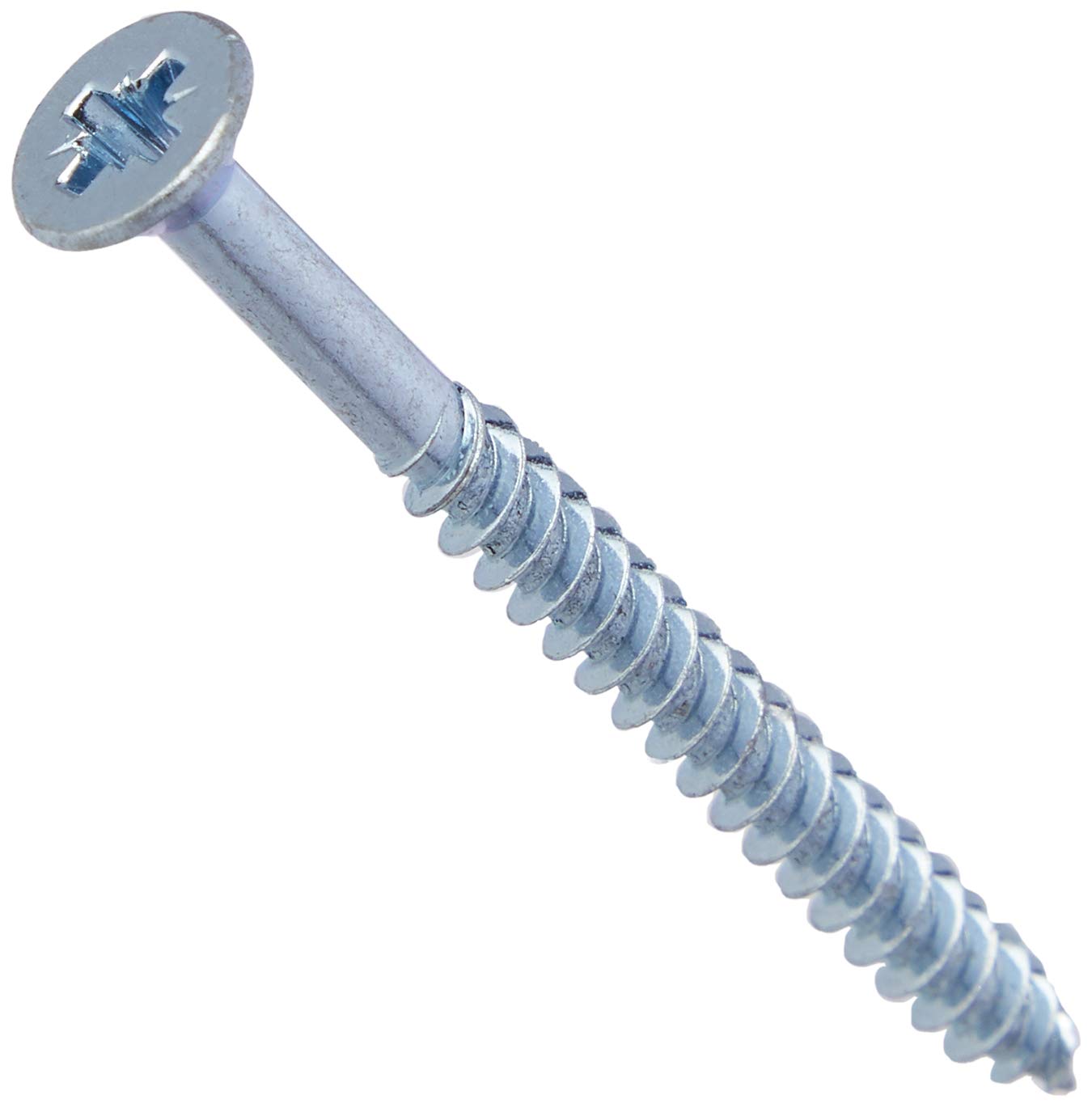 Duratool CSK28ZP 4.5mm x 50mm Pozidriv Countersunk Twinthread Zinc Plated Wood Screws, 200 Pack
