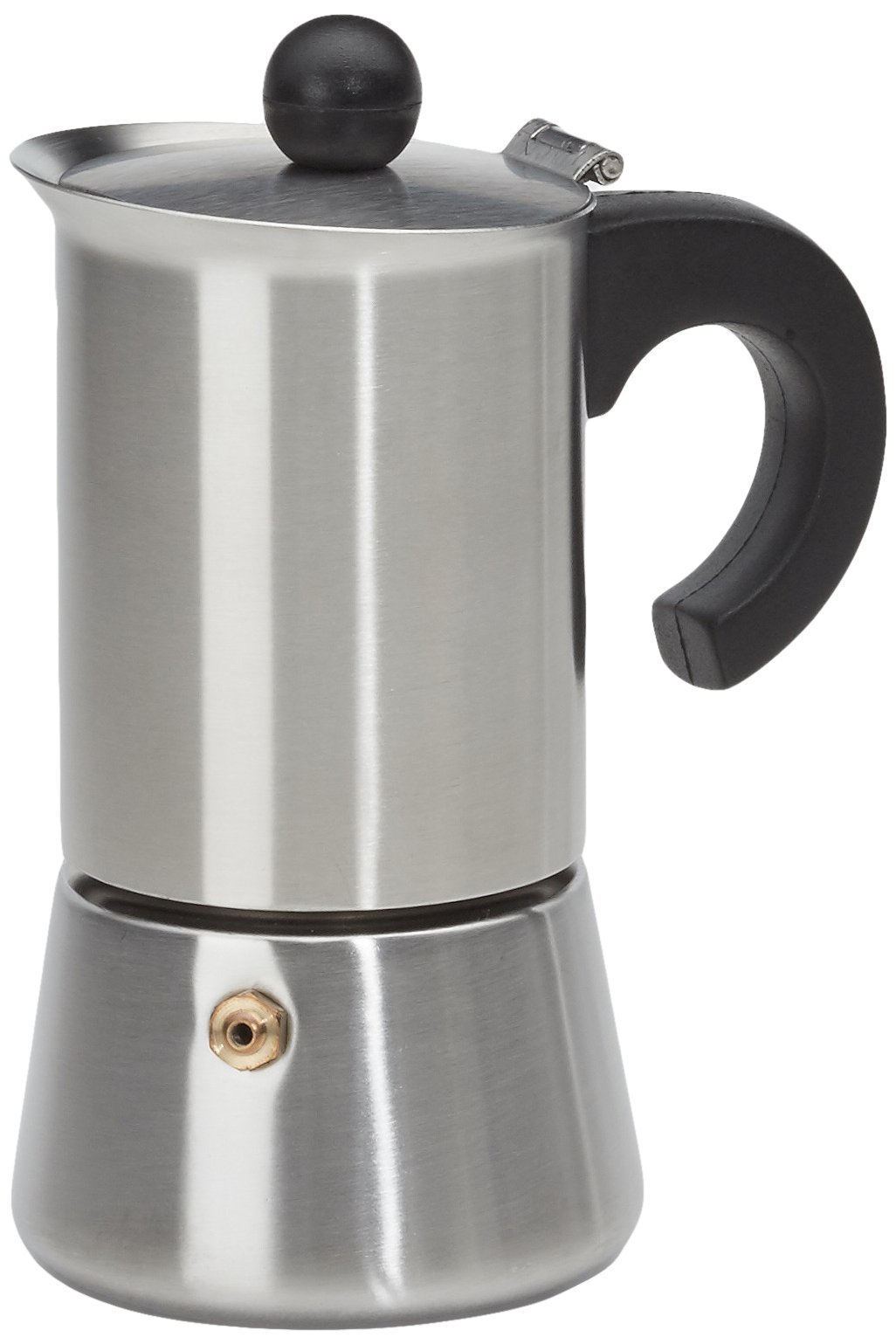 IBILI Express Moka Pot, 2 Cups, 100 ml, Stainless Steel, Suitable for Induction Hobs