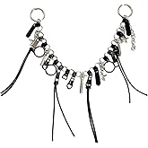 QTMY Zipper Chain Keychain Bag Charms for Handbag Purse Backpack Accessories for Bogg Bag,869