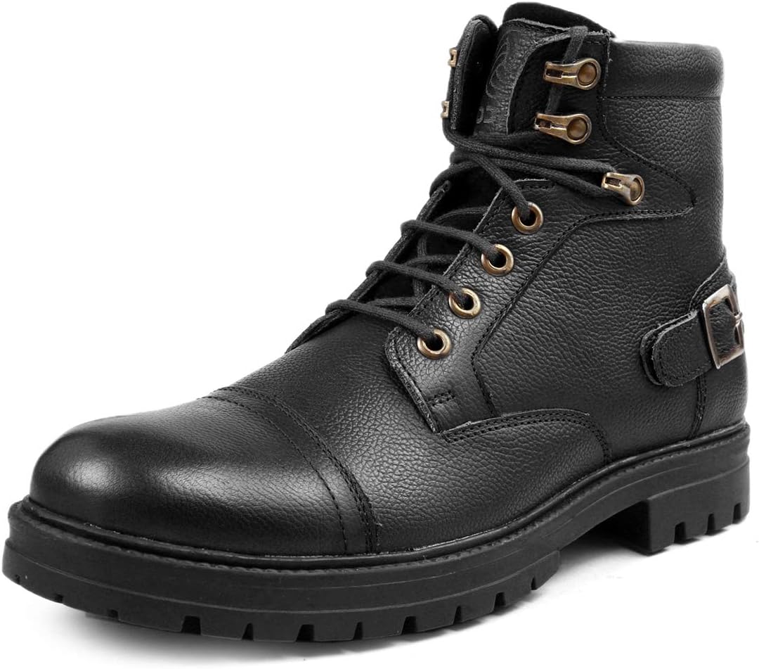 Bacca Bucci® Mid lace up Rugged Fashion Genuine Leather Street Fighter Chukka Derby Boot for Men