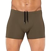 Casey Kevin Mens Swim Trunks Sexy Swim Briefs Square Leg Mens Swimsuit Quick-Dry Bathing Suit Swimwear