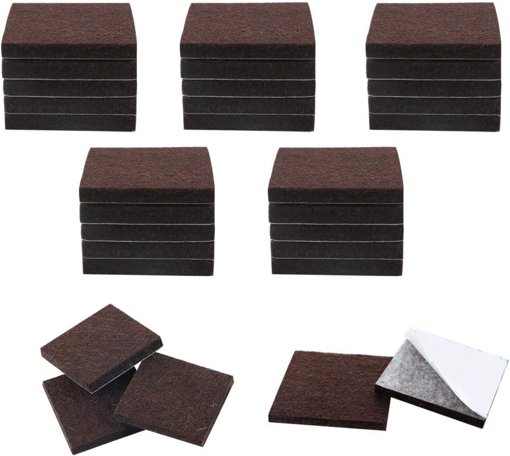 uxcell 30pcs Furniture Pads Square 3/4