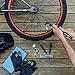 Mini Bike Pump with Glueless Puncture Repair Kit - Fits Schrader & Presta Valves - Be Carefree on a Bike Ride with attached Mountain Bike Accessories - Use it as a Ball Pump to inflate Sports Balls