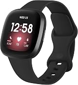 AK Straps Fitbit Sense 2 Sense Versa 4 Versa 3 Silicone Sport Band Pack E S view 4