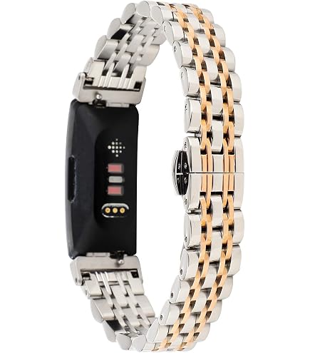 Stylish Stainless Steel Watch Band for Fitbit Inspire 2/HR - Women\'s Jewelry Amazon.com: iLVANYA Compatible with Fitbit Inspire 2  main image 4