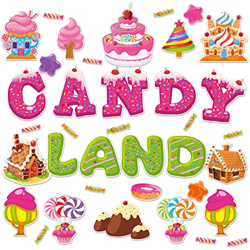 Candyland Cutouts Candy Classroom Bulletin Board Decorations Candy Land ...