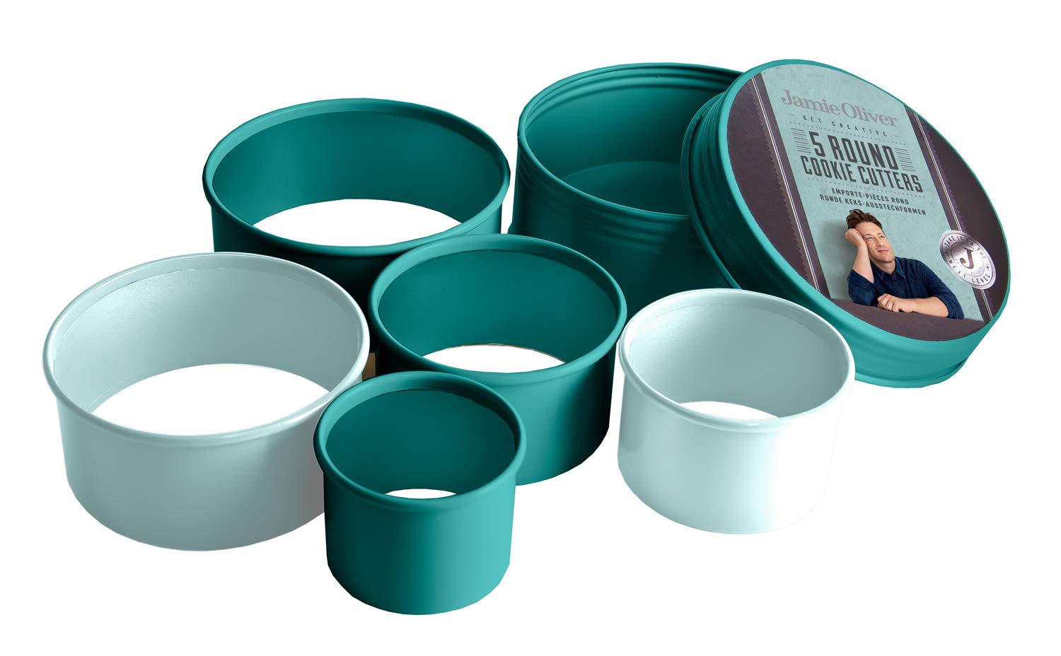 Jamie Oliver JB3830 Cookie Cutter, Steel Atlantic Green