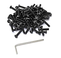iexcell 100 Pcs M4 x 20 Thread Pitch 0.7 mm Alloy