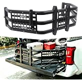 Truck Bed Extender Fit for 2015-2026 F-150,2007-2026 Tundra,2016-2024 Titan | Aluminum Tailgate Extender, with Molle Panel,with Flagpole Bracket,180&deg; flip,Tonneau cover friendly