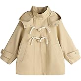 SEEFOR 2026 Premium Girls Jacket, Toggle Coat with Stand Collar, Button Cuff Detail, Front Pockets